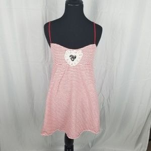 Free People Red and White Striped Dress Size XS